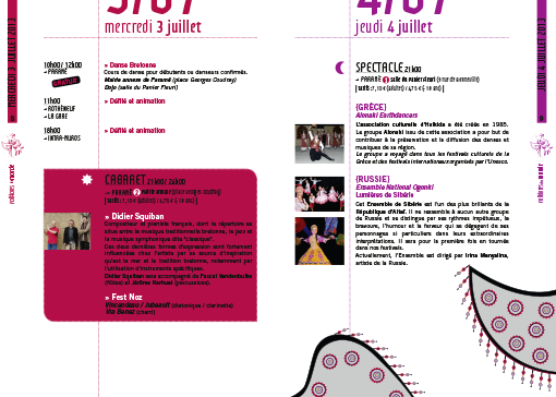 Folklores du monde programme 2013