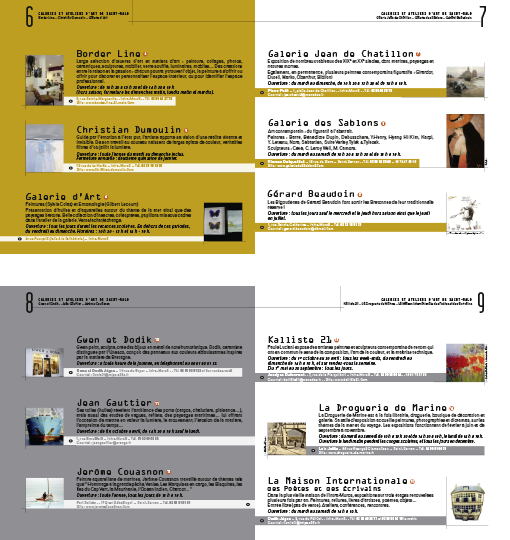 Guide des galeries 2009