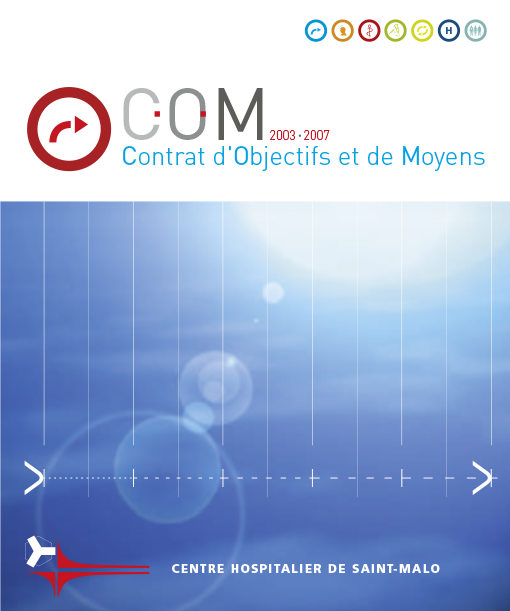 Couverture brochure C.O.M. centre hospitalier de Saint-Malo