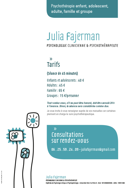 Affichette Julia Fajerman