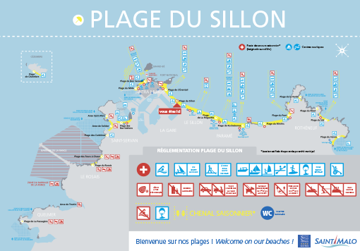 panneau signalétique plage