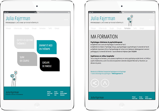 site ipad Julia Fajerman